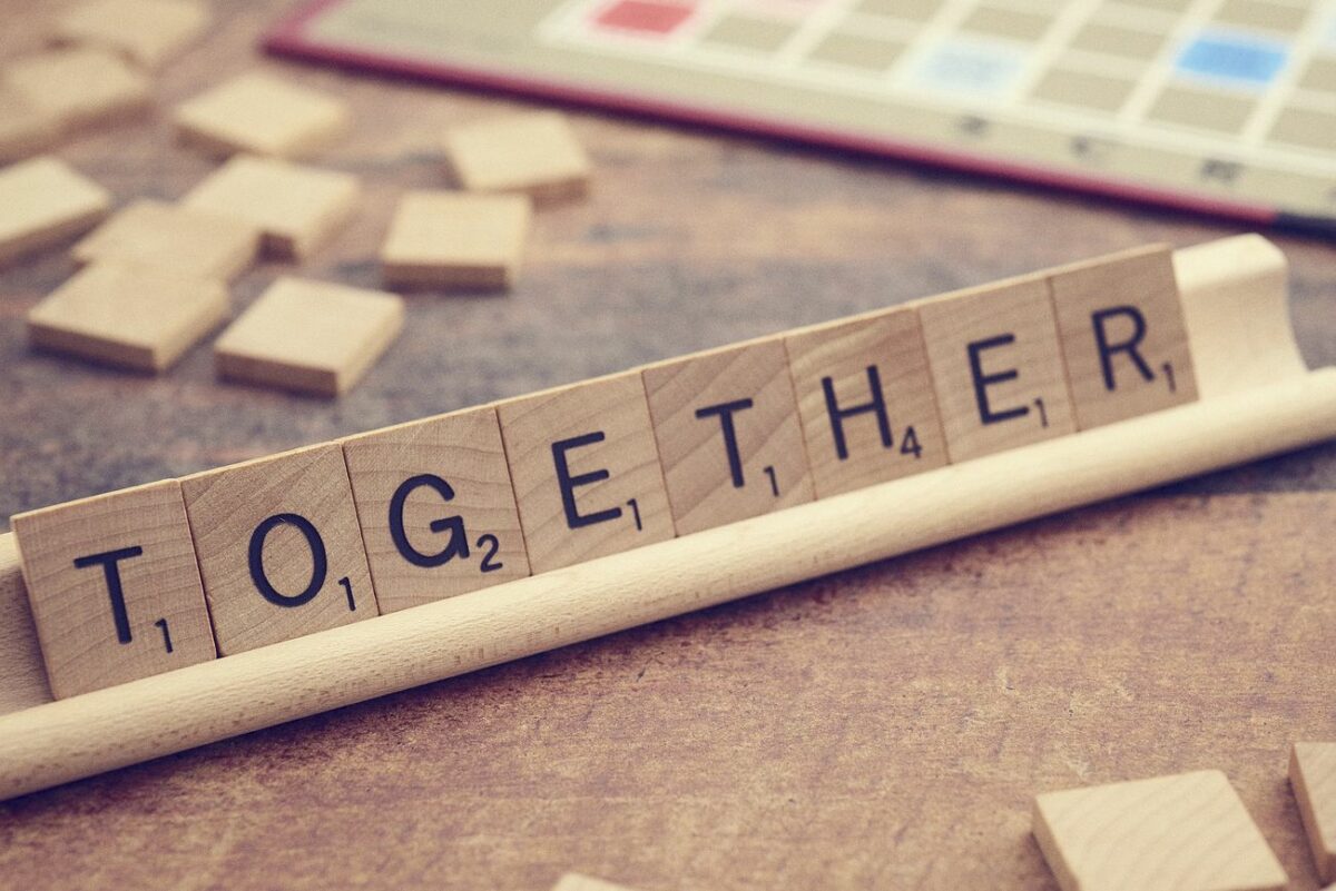 Together letter board game